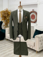 Load image into Gallery viewer, Bojoni Argeli Khaki Slim Fit Suit
