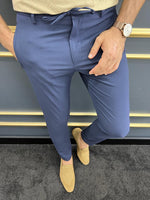 Load image into Gallery viewer, Bojoni Uluwatu Slim Fit Dark Blue Pants
