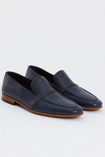 Load image into Gallery viewer, Bojoni Dover Navy Blue Loafers
