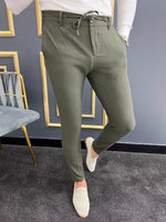 Load image into Gallery viewer, Bojoni Astoria Khaki Slim Fit Laced Pants
