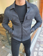 Load image into Gallery viewer, Clemson Black Slim Fit Double Pocket Jacket-baagr.myshopify.com-Jacket-brabion
