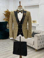 Load image into Gallery viewer, Sultans Diamond Gold Slim Fit Tuxedo
