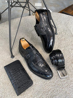 Load image into Gallery viewer, Bojoni Black Buckle Loafers-baagr.myshopify.com-shoes2-BOJONI
