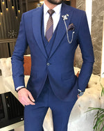 Load image into Gallery viewer, Bojoni Montreal Slim Fit Blue Suit
