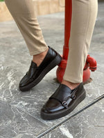 Load image into Gallery viewer, Nadeli Brown Double Monk Strap Loafers-baagr.myshopify.com-shoes2-BOJONI
