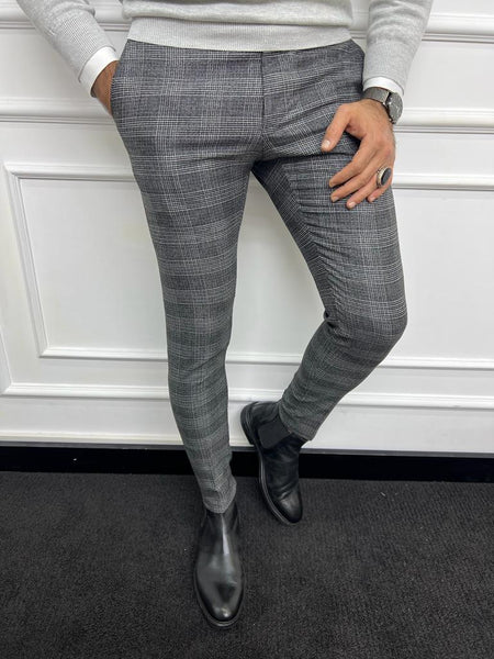 WANYNG pants for men Men's Casual Versatile Fashion Stretch Pants Dot Print  Slim Fit Small Feet Suit Trousers Regular Grey 4XL - Walmart.com