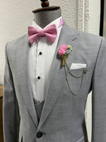 Load image into Gallery viewer, Louis Slim Fit High Quality Grey Business Suit

