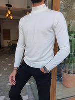 Load image into Gallery viewer, Bojo Slim Fit Long Sleeve White Sweater-baagr.myshopify.com-sweatshirts-BOJONI

