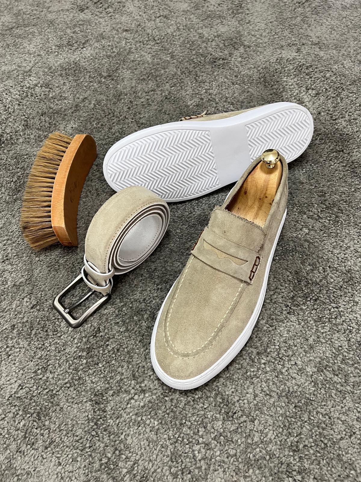 Bojoni Uluwatu Beige Men's Loafer