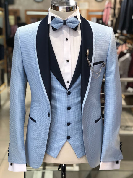 Caribbean Blue Suit | Dallas Wedding Tuxedo Rental & Suits Rental- Minskytux