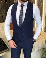 Load image into Gallery viewer, Bojoni Montreal Slim Fit Navy  Blue Suit
