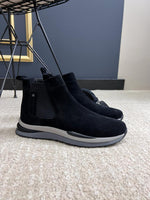 Load image into Gallery viewer, Bojoni Black Suede Chelsea Boots
