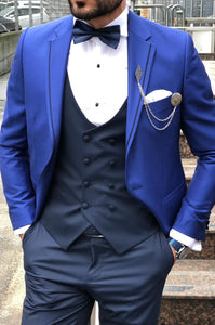 Luca Slim-Fit Suit Vest Sax-baagr.myshopify.com-suit-BOJONI