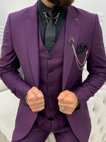 Load image into Gallery viewer, Montreal Purple Slim Fit Suit-baagr.myshopify.com-1-BOJONI
