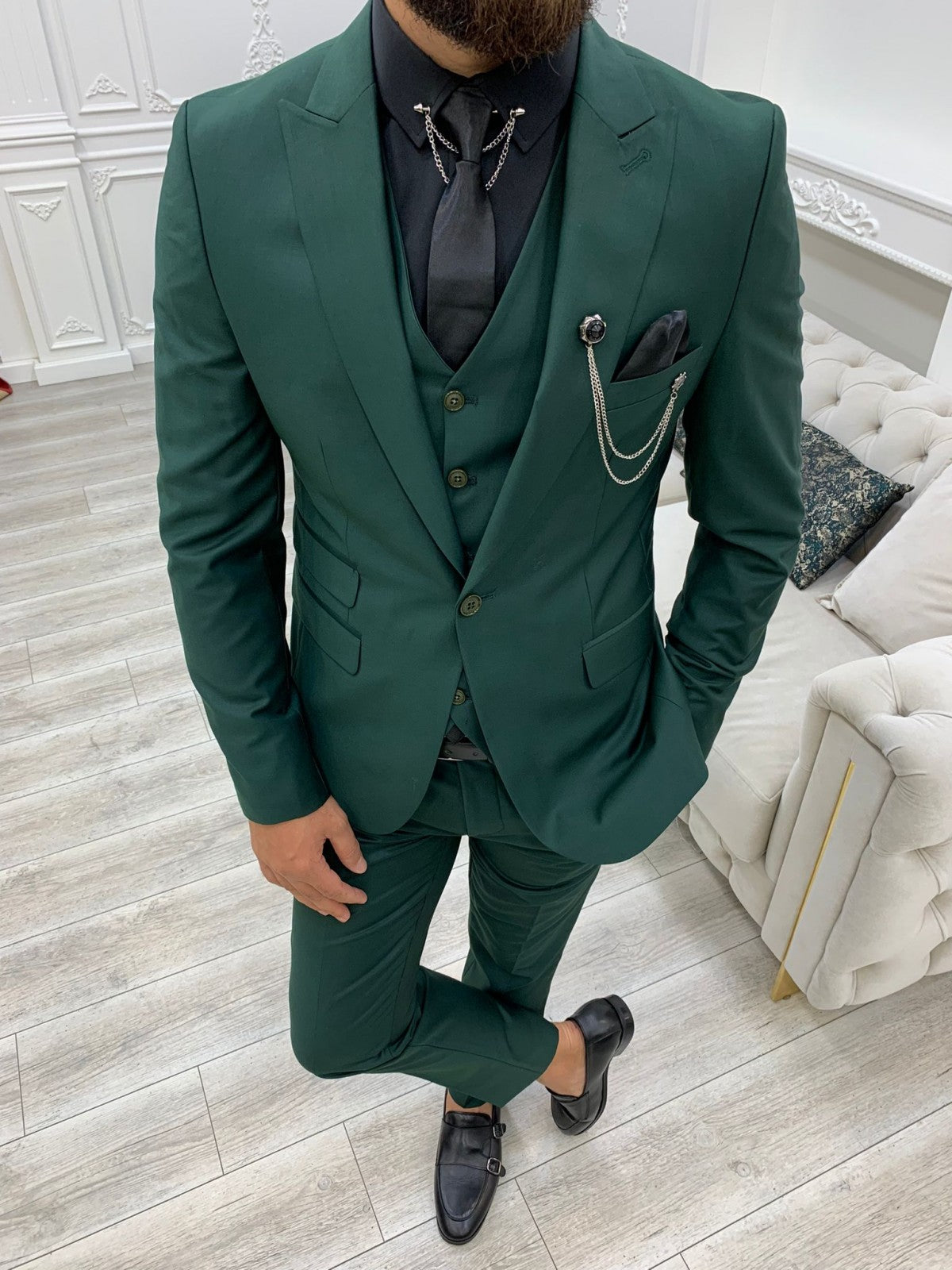 Montreal Green Slim Fit Suit-baagr.myshopify.com-1-BOJONI