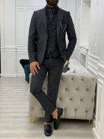 Load image into Gallery viewer, Montreal Anthracite Slim Fit Suit-baagr.myshopify.com-1-BOJONI
