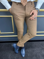 Load image into Gallery viewer, Rick Slim Fit Camel Trousers
