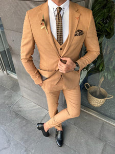 Ace New Season Slim Fit Brown Suit