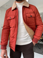 Load image into Gallery viewer, Verno Tile Slim Fit Fur Coat-baagr.myshopify.com-Jacket-BOJONI
