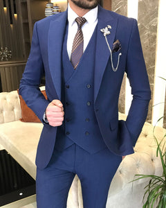 Bojoni Montreal Slim Fit Blue Suit