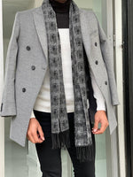 Load image into Gallery viewer, Mantonis Gray Slim Fit Double Breasted Wool Long Coat-baagr.myshopify.com-Jacket-brabion
