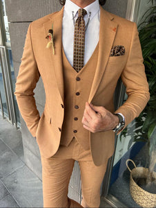 Ace New Season Slim Fit Brown Suit