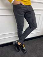 Load image into Gallery viewer, Leon Slim Fit Lycra Black Jeans
