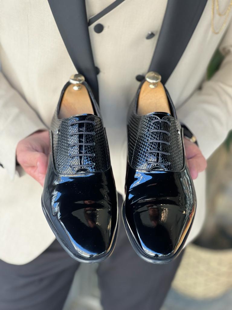 Giovanni Mannelli Black Classic Shiny Shoes