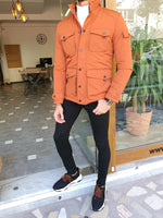 Load image into Gallery viewer, Bojo Slim Fit Orange Jacket-baagr.myshopify.com-Jacket-BOJONI
