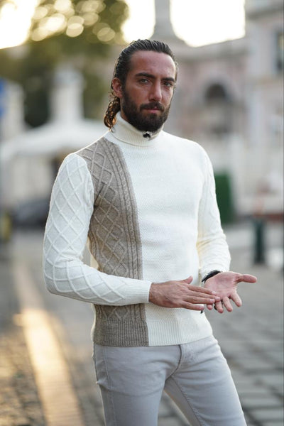 White turtleneck polo Clearance
