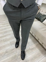 Load image into Gallery viewer, Shagori Gray Slim Fit Peak Lapel Suit
