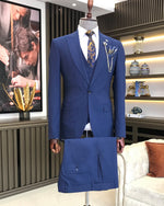 Load image into Gallery viewer, Bojoni Montreal Slim Fit Blue Suit
