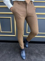 Load image into Gallery viewer, Rick Slim Fit Camel Trousers
