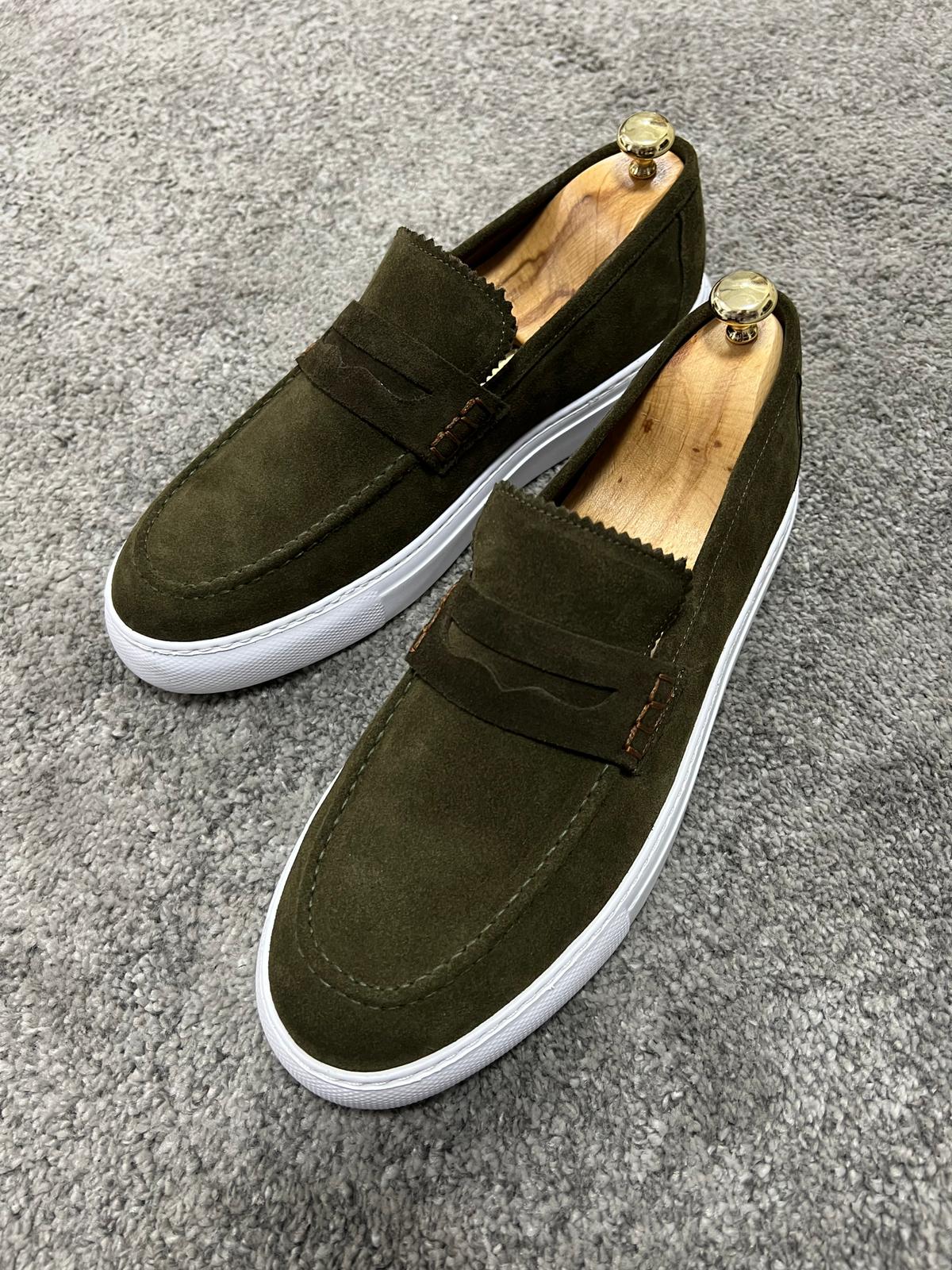 Bojoni Uluwatu Khaki Men's Loafer