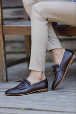 Load image into Gallery viewer, Bojoni Uluwatu Double Buckled Brown Detailed Loafer
