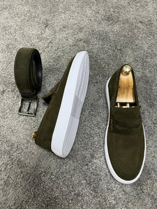 Bojoni Uluwatu Khaki Men's Loafer