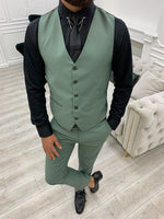 Load image into Gallery viewer, Montreal Water Green Slim Fit Suit-baagr.myshopify.com-1-BOJONI
