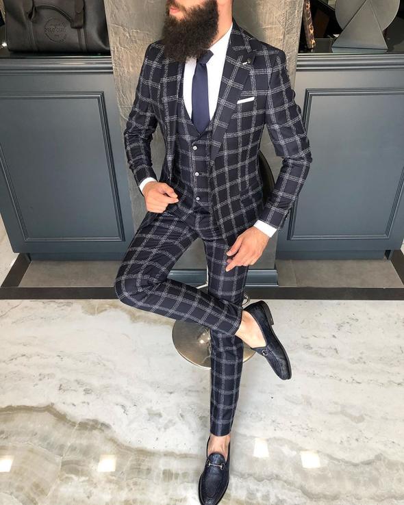 Owen Black Plaid Slim Fit Suit-baagr.myshopify.com-3-BOJONI