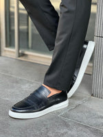 Load image into Gallery viewer, Giovanni Mannelli Eva Sole Genuine Leather Black Loafer
