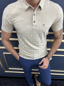 Cheap Brown Collar Louis Vuitton Polo Shirt, Lv Polo Shirt Mens