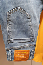 Load image into Gallery viewer, Oakland Mustard  Slim Fit Classic Jeans-baagr.myshopify.com-Pants-BOJONI
