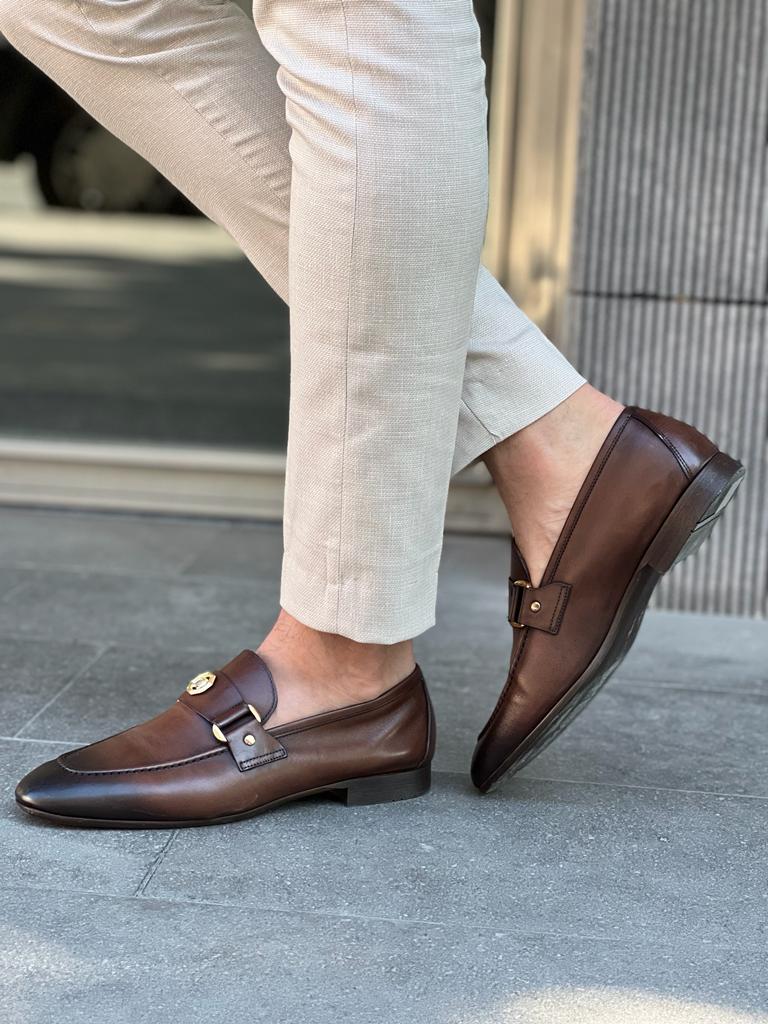 BOJONI Henderson Claret Buckle Loafers