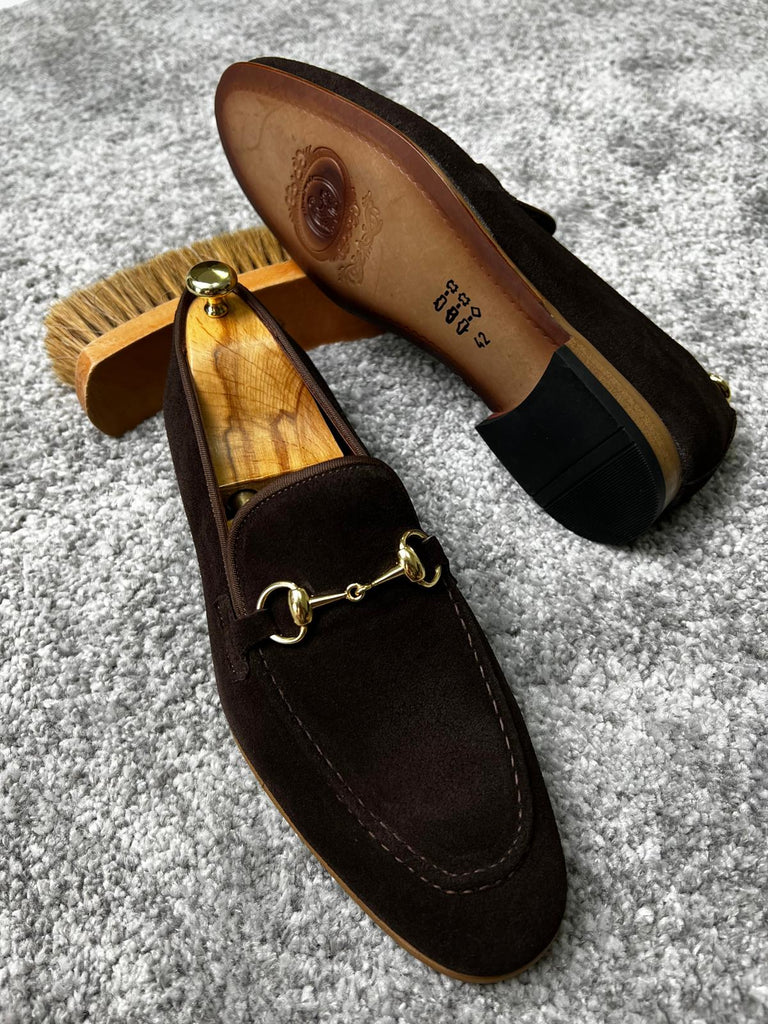 Bojoni Amato Special Edition Neolite Brown Suede Leather Loafer | BOJONI