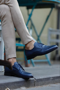 Bojoni Uluwatu  Lace up Blue Classic Shoes