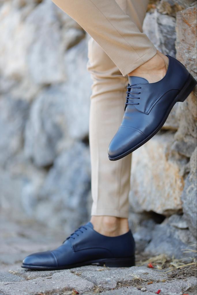 Bojoni Uluwatu  Lace up Blue Classic Shoes