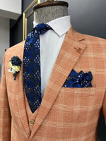 Load image into Gallery viewer, Rick Slim Fit Plaid Tile Striped Suit

