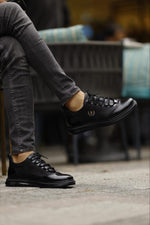 Load image into Gallery viewer, Leon Itlian Sole Black Sneakers
