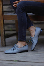 Load image into Gallery viewer, Bojoni Uluwatu Double Buckled Grey Detail Loafer
