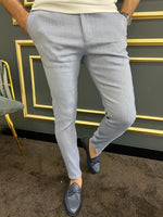 Load image into Gallery viewer, Bojoni Uluwatu Slim Fit Blue Trouser
