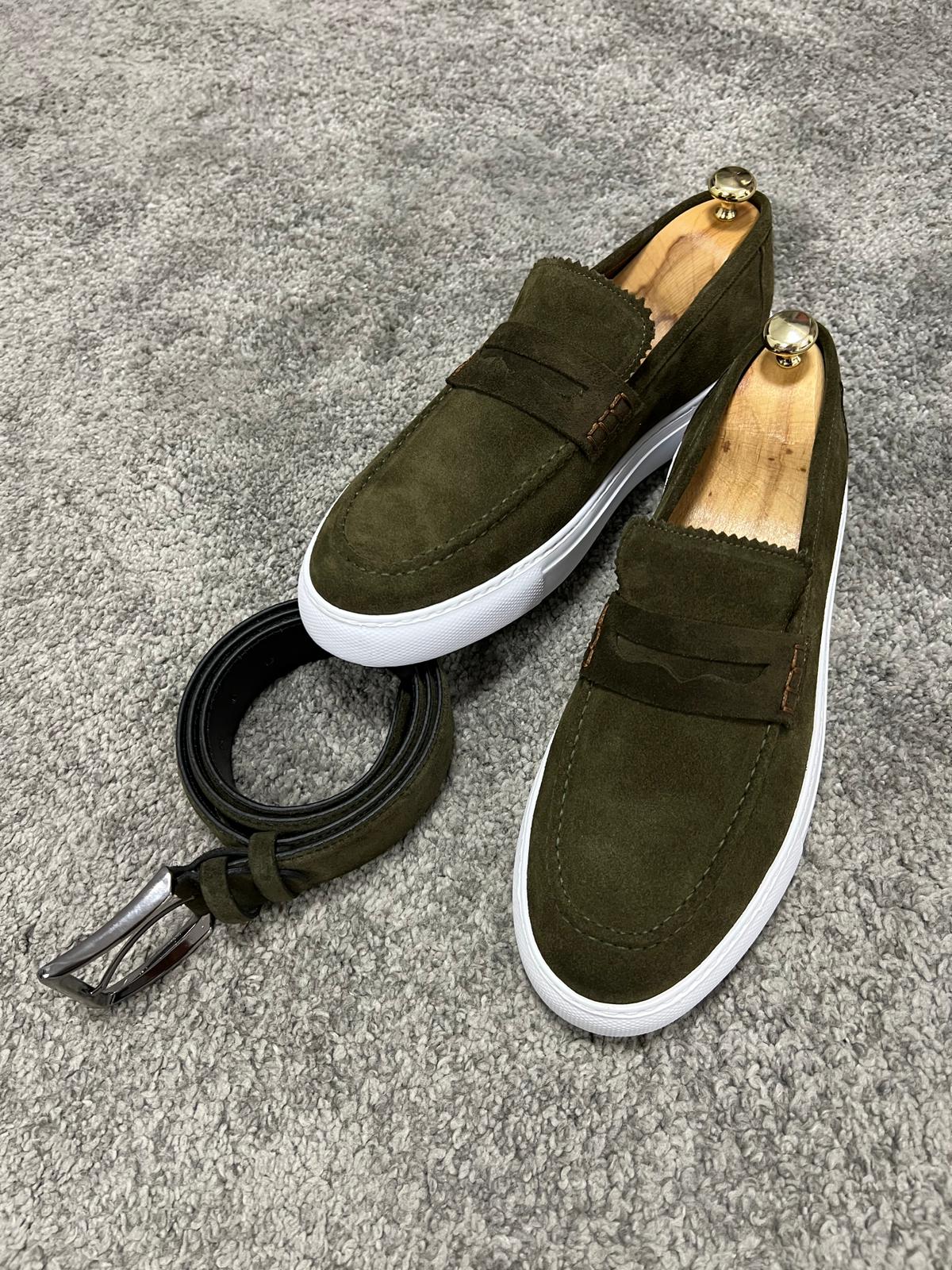 Bojoni Uluwatu Khaki Men's Loafer